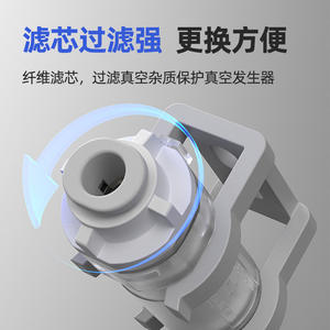 Filtre à vide pneumatique de type pipeline à grand débit ZFC100/ZFC200-04B/06B/08B, élément filtrant à pression négative utilisé pour la filtration PP - Product Image 6