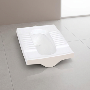 Tabouret accroupi de toilette en céramique moderne Installation de casserole de WC Poêle à squat pour salle de bain - Product Image 3