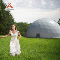 Dôme géodésique Kawagebo Kamp (KK) 35M sur mesure pour événements et expositions, serre igloo, tente de glamping de luxe pour mariages et fêtes