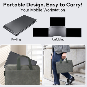 Monitor Portátil Cuádruple de 18.5 Pulgadas 1080P con un Solo Cable USB C, Extensor de Pantalla Triple para Laptop, Ideal para Negocios, Juegos y Oficina 2026 - Product Image 5