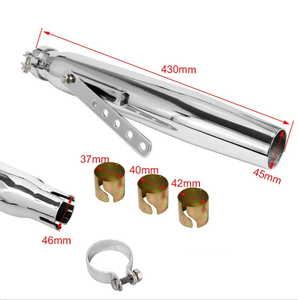 Kim Loại Mới xe máy ống xả mufflers đảo ngược hình nón ống loa trượt khung cho cho xe đạp harl Cafe racer Bobber Chopper - Product Image 2