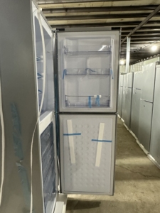 China Factory Manual Defrost Double Temperature Two Doors Silver Color 270L 12/24V Stainless Steel <b>Fridge</b> for Household Use Kit - Product Image 4