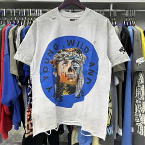 Camisetas de Alta Calidad para Hombre, 100% Algodón Grueso, Estilo Urbano, Manga Corta - Product Image 3