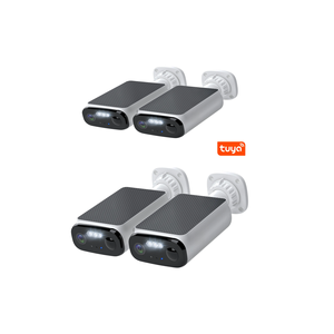 Telecamere di Sicurezza Solari Wireless da Esterno 5MPx con AI Controllabili tramite App Tuya Smart (Set da 4 Telecamere) - Product Image 1