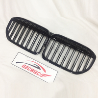 Pièces de carrosserie de voiture, calandre de pare-chocs avant, double lame, noir brillant, ABS, calandres de voiture pour BMW Série 7 G11, calandre à 2 lignes, 2021-2023
