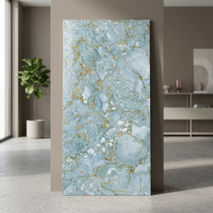 Azulejos de Porcelana Alexina con Aspecto de Mármol Acuático, 600x1200mm, Brillantes y Pulidos, para Pisos y Paredes - Product Image 2