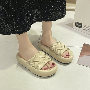 Sandales plates montantes à bride cheville pour femme, à enfiler, printemps-été-automne, chaussures de plage d'extérieur antidérapantes et amortissantes - Product Image 6