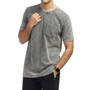 La mejor llegada, ropa de verano cómoda, camiseta de lavado ácido para hombres, superventas, camiseta de lavado ácido para hombres con estilo de calidad Premium - Product Image 1