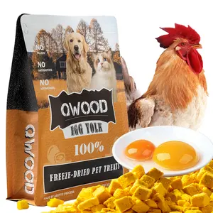 QWOOD自有品牌净含量500克100% 天然宠物食品冻干蛋黄颗粒猫狗零食