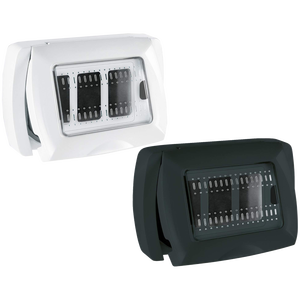 Piastra Autoportante con Porta 'Rotonda' a 3 Moduli - Bianca - Product Image 1