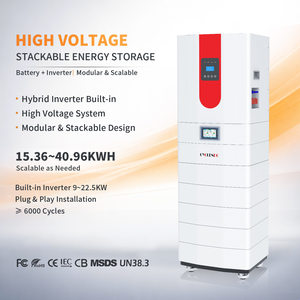 Système de Stockage d'Énergie (ESS) Tout-en-un Haute Tension 30-40KW 15kWh LiFePO4 Empilable Hybride pour Réseau Domestique, Batterie Solaire, Alimentation de Secours (UPS) Extensible - Product Image 1