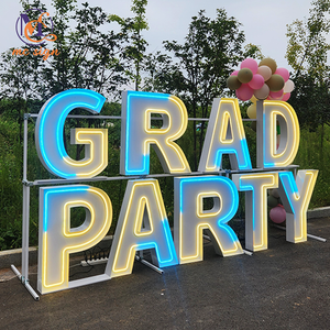 Lettres et chiffres géants lumineux LED RGB personnalisés de 3 et 4 pieds pour demande en mariage, anniversaire, fête, événement de remise de diplôme, <span class=keywords><strong>location</strong></span> - Product Image 4