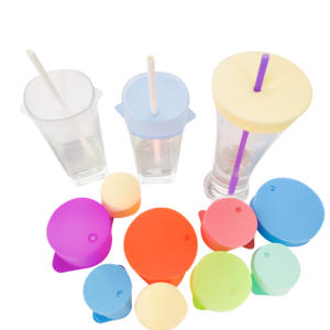 Tapas de taza de protección de barra de fiesta de silicona de varios estilos OEM ODM estirable antidrogas antimosquitos sin BPA respetuoso con el medio ambiente - Product Image 5