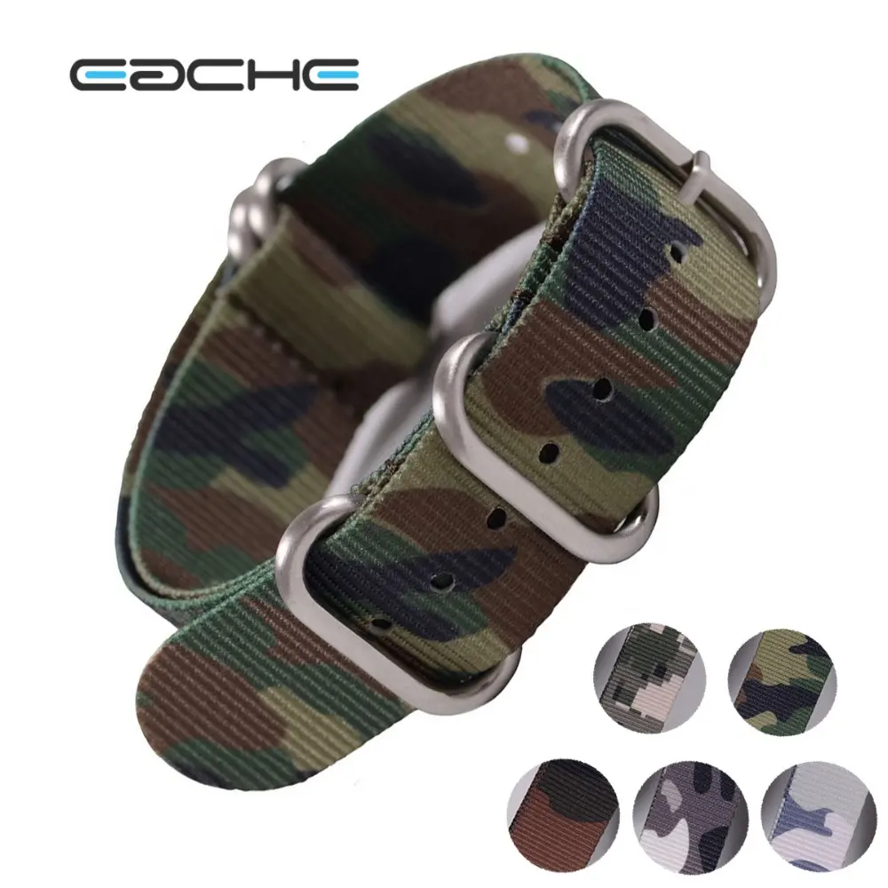 LAIHE Camouflage Colors High Quality Ballistic Nylon Watch Straps Bands