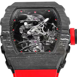 นาฬิกาข้อมือผู้ชายระบบจักรกลคุณภาพสูง ดีไซน์ทันสมัยขายดีประจำปี 2025 ตัวเรือนคาร์บอนไฟเบอร์ พร้อมกลไกตูร์บิญอง - Product Image 5