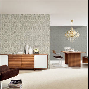 MYWIND-papel tapiz de lujo estilo bohemio para sala de estar, papel tapiz de corcho amarillo polvoriento plateado para el hogar - Product Image 5