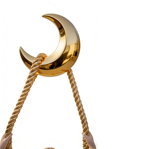 Scultura Gigante Personalizzata di Ragazza Lunare Illuminata in Vetroresina, 10 Piedi di Altezza - Product Image 5