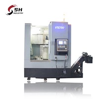 Tour vertical CNC VTC850, machine-outil lourde pour le travail des métaux, système de commande universel GSK/Fanuc, fraisage vertical
