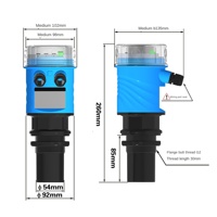 Transmetteur de niveau à ultrasons, précision classe 05, protection IP68, mesure de liquides, anti-interférence intelligent, affichage sur site