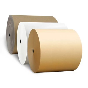Unbleached Recycled Pe-Coated Pulp Kraft <b>Paper</b> waterproof Industrial Roll - Product Image 2