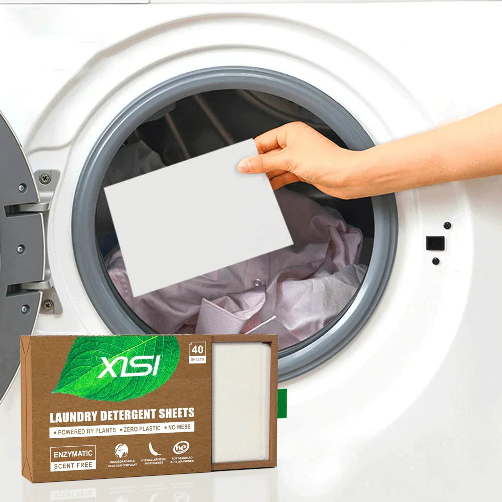 Laundry products custom oem eco friendly laundry tablets concentrated laundry detergent washing sheets