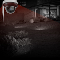 Kamera Dome Luar Ruangan Wi-Fi 2.4G 5G 5MP 8MP 5X Optical Zoom Lampu Sorot Inframerah Deteksi Manusia Logam NVR Kartu Memori Cloud IP66