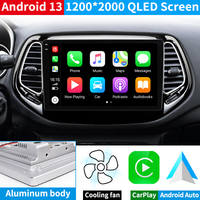 Lecteur multimédia Android 14.0 Krando pour voiture, écran Android, lecteur DVD pour Jeep Compass 2016-2018, CarPlay sans fil