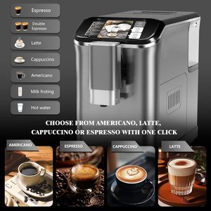 เครื่องชงกาแฟอิตาเลียนออลอินวันระดับพรีเมียมสำหรับบ้านและสำนักงาน แรงดัน 20 บาร์ หน้าจอ TFT เครื่องชงเอสเพรสโซ่อัตโนมัติเต็มรูปแบบ พร้อมเครื่องทำเอสเพรสโซ่ในตัว - Product Image 5
