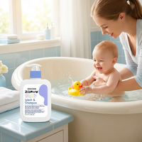 Gel Douche et Shampoing 2-en-1 Hydratant Sans Larmes pour Bébé, pH Équilibré, pour 0-3 Mois, Marque Blanche Personnalisable