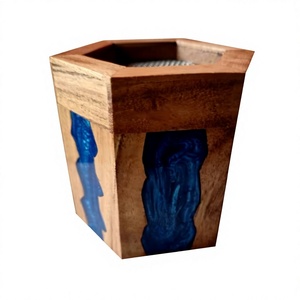 Imperial Noor Handcrafted Epoxy Resin Sandalwood Bukhoor Burner Oud Stand for Luxury <b>Home</b> Fragrance Religious Ramadan Eid Decor - Product Image 1