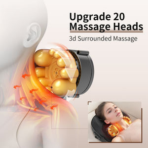 Leercon, venta al por mayor, calefacción eléctrica, masajeador de vibración, cuello, hombro, espalda, acupresión, amasado, almohada de masaje - Product Image 2