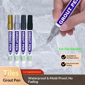 Marqueur de <span class=keywords><strong>peinture</strong></span> permanent Guangna 709 pour joints de carrelage, idéal pour la réparation des fissures au sol, résistant à l'humidité, à l'eau et aux moisissures dans les salles de bain - Product Image 2