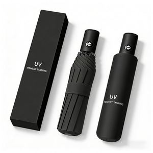 Sombrilla Promocional Personalizada al por Mayor con Logotipo, 3 Pliegues, Automática, Resistente al Viento y a la Lluvia, Protección UV - Product Image 1