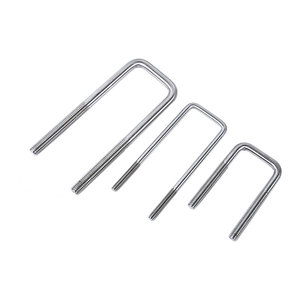 304 Stainless Steel U Bolt Square Clips Right Angle <b>Fasteners</b> For Mold Fixing Non Standard Parts - Product Image 1
