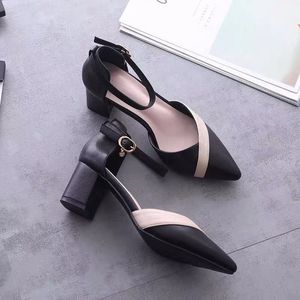New Best Selling Quality Women's Shoe Women High Shoes Elegant Chunky Heel Shoes - Product Image 3