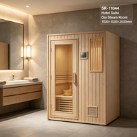 Ruang Sauna Rumah Kustom dengan Gaya Kayu Skandinavia dan Sistem Kesehatan Cerdas untuk Rumah Premium Modern