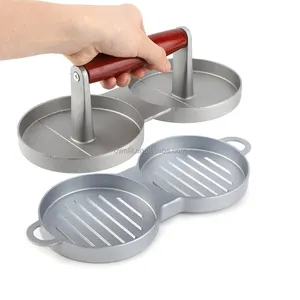 Double multifunctional Non Stick Hamburger Meat Press Burger Maker Mold Kitchen restaurant Equipment Hamburger Press patty