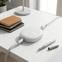 Kabel Pengisi Daya 3 in 1 100W yang Dapat Ditarik USB A Micro USB Type C Pengisian Super Cepat Transfer Data Kabel Ponsel Grosir