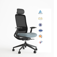 Chaise de bureau ergonomique SITSTAR GREEN GUARD BIFMA, chaise de direction pivotante avec support lombaire en PP pour projets d'entreprise en gros