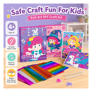 Kit de Actividades de Colorear con Lámina Metálica, Juego de Manualidades con Diseño de Castillo para Niñas, Sin Pantalla, Regalo de Viaje, Suministro de Juguetes - Product Image 2