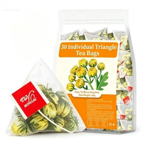 Boules de thé fleuri faites à la main de qualité supérieure, à la chrysanthème, fonction détoxifiante, transparentes, très demandées, adaptées à la préparation à froid
