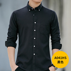 Nuovo stile in CVC con colletto abbottonato <span class=keywords><strong>camicia</strong></span> a maniche lunghe Casual Oxford <span class=keywords><strong>camicia</strong></span> da uomo - Product Image 5