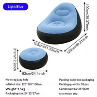 Canapé gonflable moderne auto-gonflant et pliable en PVC pour enfants - Chaise combinée multifonctionnelle pour extérieur, salon et cinéma