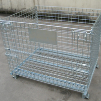 Cage de stockage empilable pour pneus, pliable, thermolaquée, pour la logistique d'entrepôt