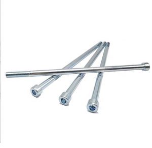 Vis à tête cylindrique personnalisée M5 M6 M8 M10 en acier au carbone galvanisé GB70, embout 6x580, haute résistance - Product Image 2