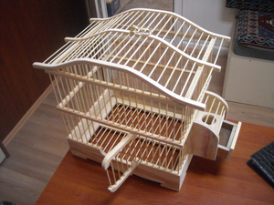 กรงนกไม้ไผ่ราคาส่งถูก รูปทรงสี่เหลี่ยมผืนผ้า ลายเรียบง่าย พร้อมกระดุมปิด ใช้ได้ทุกวัน - Product Image 6