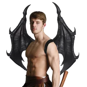 Vendita all'ingrosso bat drago costume-Bat Cross dress Set Dragon Wings And Tail Set Costume Halloween Party Decoration For angel wings christmas