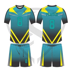 Ensemble de maillots de football personnalisés pour hommes, noir et rouge, 74, sublimé, respirant, manches courtes, uniforme de football, taille adulte - Product Image 3