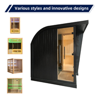 Vente en gros de l'usine Sauna extérieur préfabriqué avec douche Suite douche avec pommeau de douche et cabine de sauna pour l'indulgence de luxe
