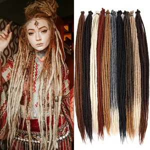 AliLeader Wholesale 36 Inch Long Soft Natural Handmade Artificial Dreads Crochet Hair Locs Synthetic Dreadlocks Extensions